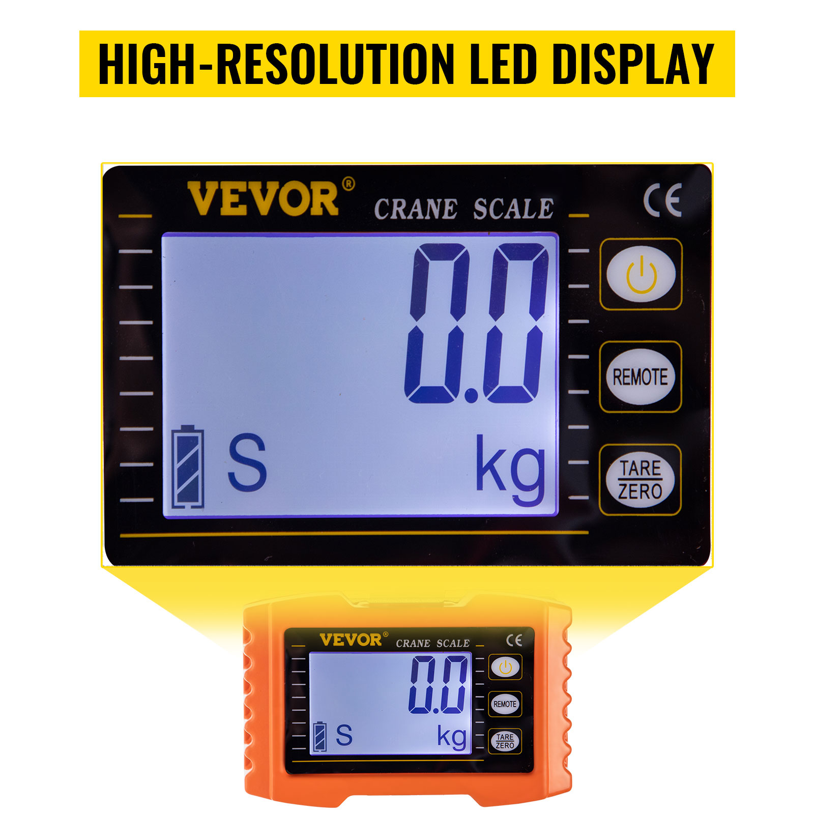 3000kg/0.5kg High Precision Waterproof LCD Digital Crane Weighing Scale 1t 2t 3t Heavy Duty Electronic Hanging Scale - View #9