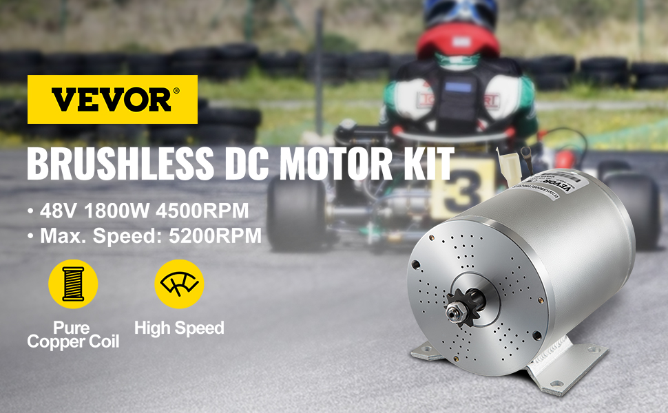 Kit Moteur Brushless 48V 1800W Pour Scooter Rocket Razor - Avec Contrôleur - Neuf