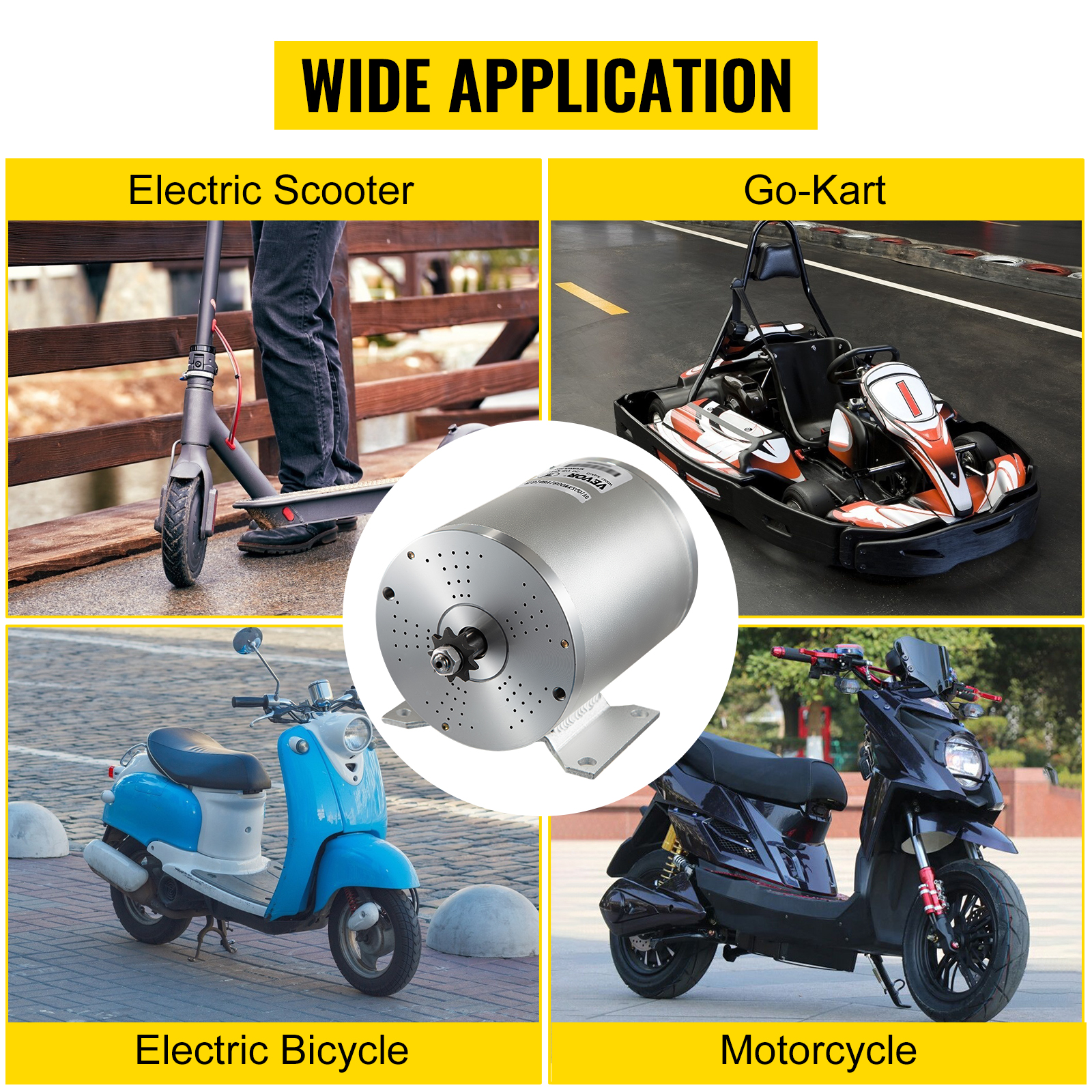 Kit Contrôleur 1800W 48V Pour Moteur Brushless – Scooter électrique, Go Kart