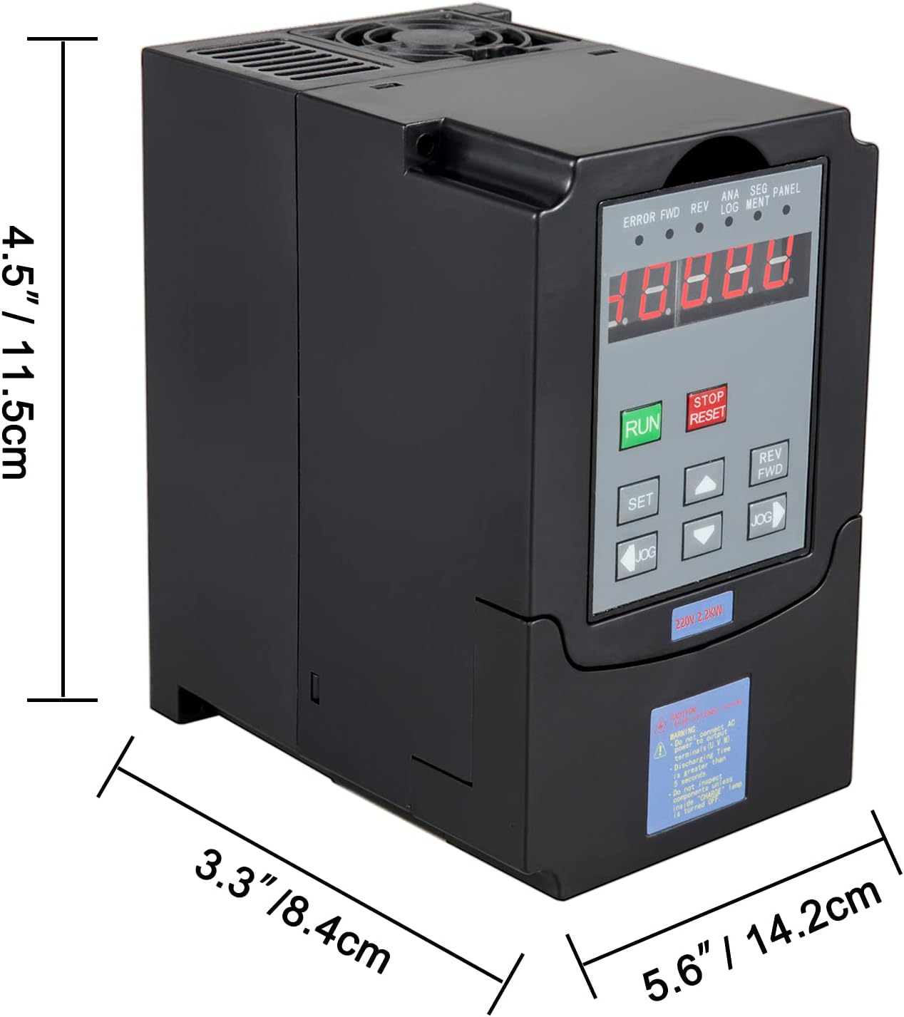 VEVOR VFD Drive VFD Inverter 220V 2.2KW 3HP Frequency Drive Inverter ...