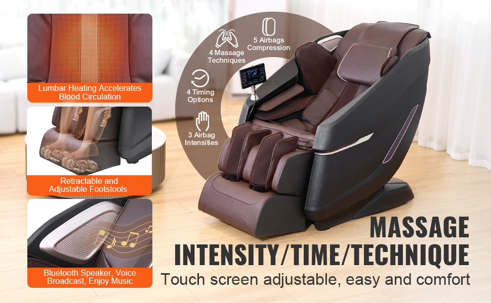 Housse De Protection Pour Fauteuil De Massage - Tissu Extensible Respirant, Anti-poussière, Lavable, Couleur Noire