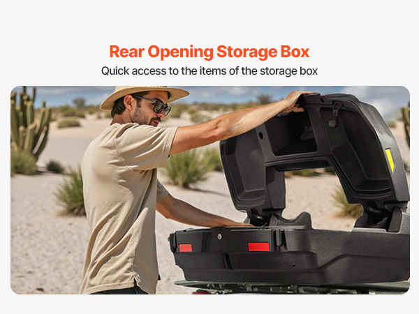 ATV Rear Storage Box Lounger 95L Waterproof ATV Cargo Box with Seat ...