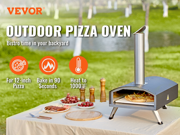 Forno Per Pizza Da Esterno Da 22" Forno A Pellet/gas Portatile