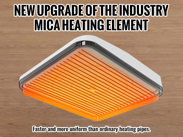 Máquina de prensado térmico VEVOR con elemento calefactor de mica mejorado para una distribución del calor más rápida y uniforme.