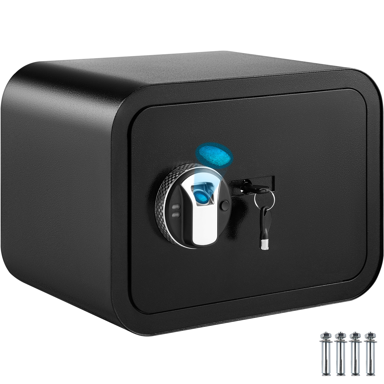 VEVOR Safe Box, 1 Cubic Foot Money Safe with Fingerprint Lock and Key ...