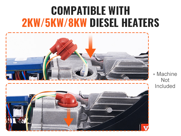 compatibile con riscaldatori da 2kw/5kw/8kw, kit di riparazione per riscaldatori diesel VEVOR non incluso.