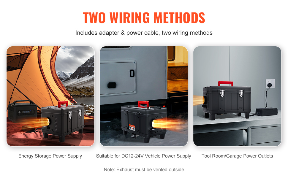 Produktbild von TURBRO 8kW Dieselheizer, 5L Tank, 12V/24V DC Heizer Mit Intelligentem LCD- Display, Fernbedienung Und Bluetooth-App-Steuerung, Programmierbarem Timer, Für Wohnmobile, Camper, LKW, Boote, Zelte, H8BP