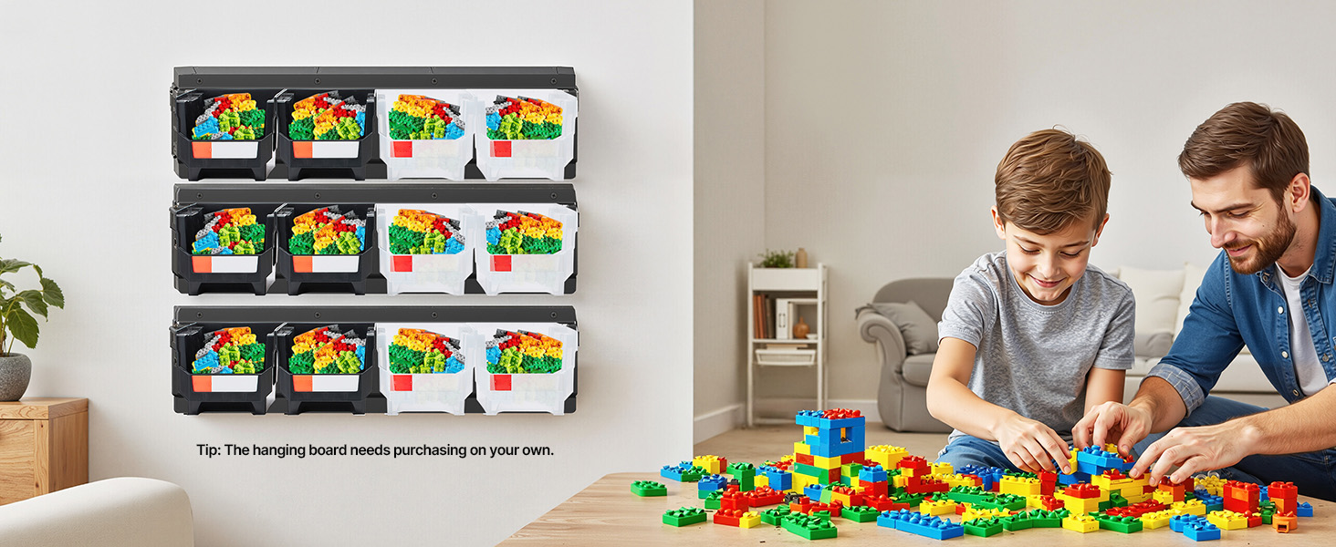 Bins mounted or arranged