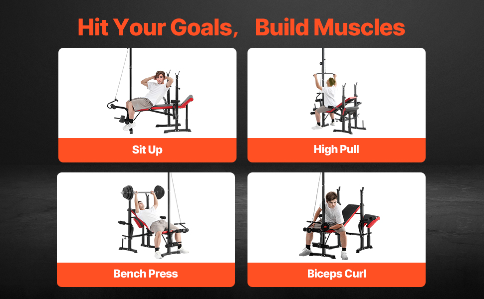 ZENOVA Weight Bench Adjustable Workout Bench Foldable Exercise Bench