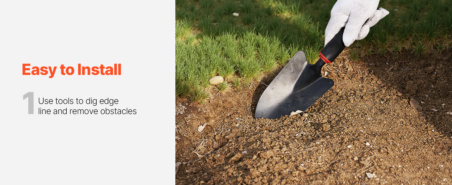 Steel Landscape Edging 4 Packs 40 x 12in Rust-Resistant Garden Edging Border
