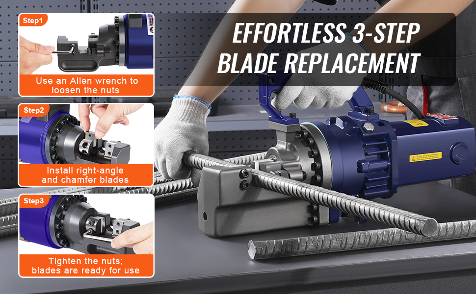 Hardened Cr12MoV steel blades