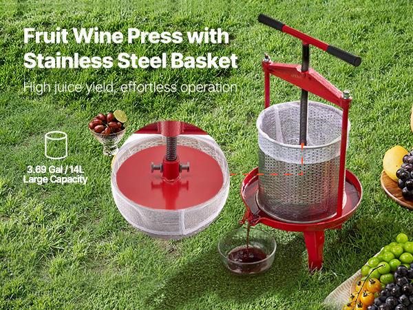 Pressoir à Fruits Manuel La Jocondienne – Pour Vin Et Jus, Occasion Fonctionnel