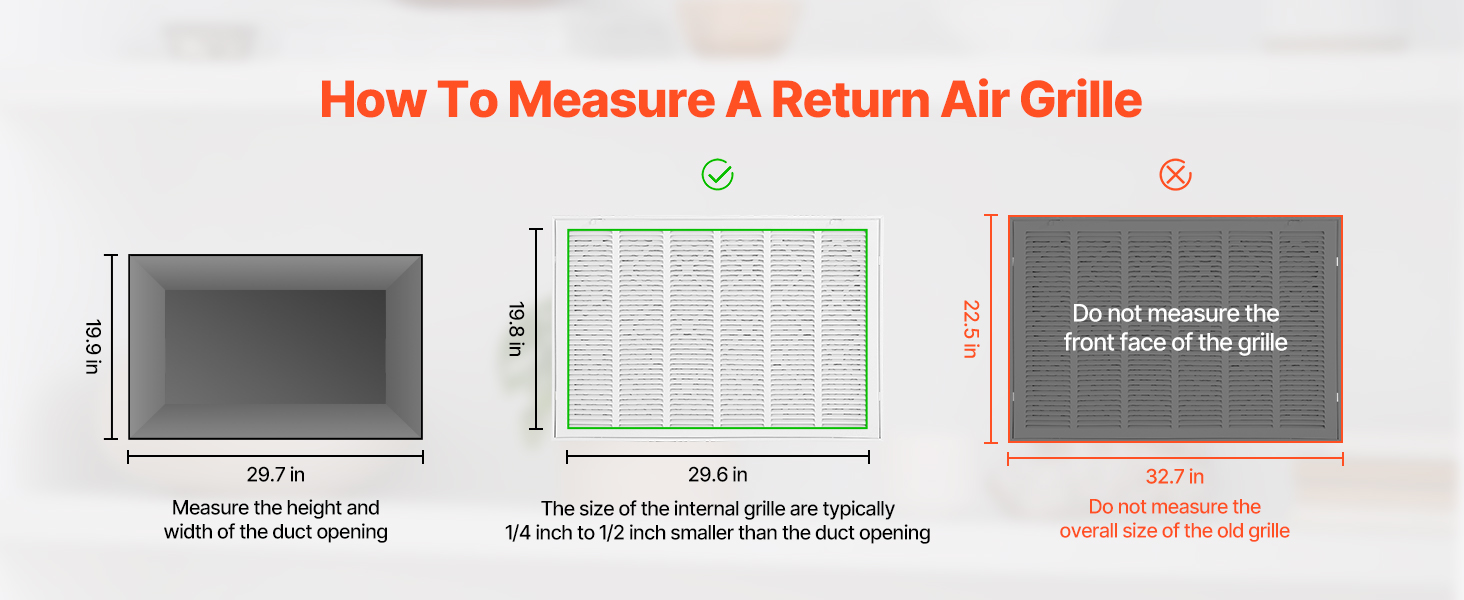 Grille Retour D'Air Pour Ouverture Conduit 50,5x50,5 Cm, Grille Retour D'Air Murale, Acier