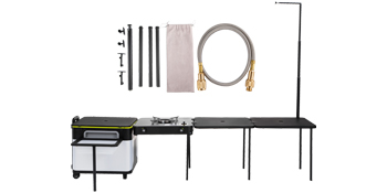 VEVOR Outdoor Mobile Kitchen, Portable Multifunctional Camp Box with ...