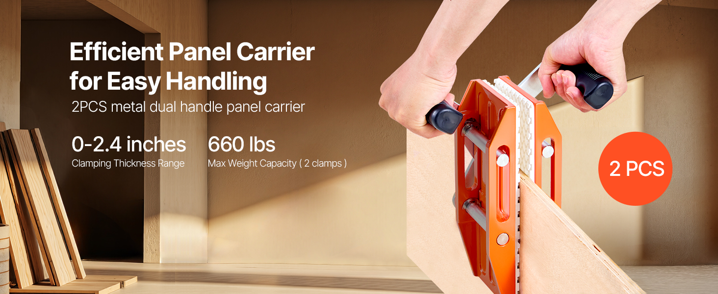 dual handle panel carrier