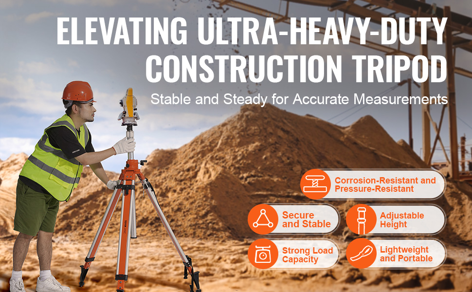 VEVOR Laser Level Tripod Stand 5/8