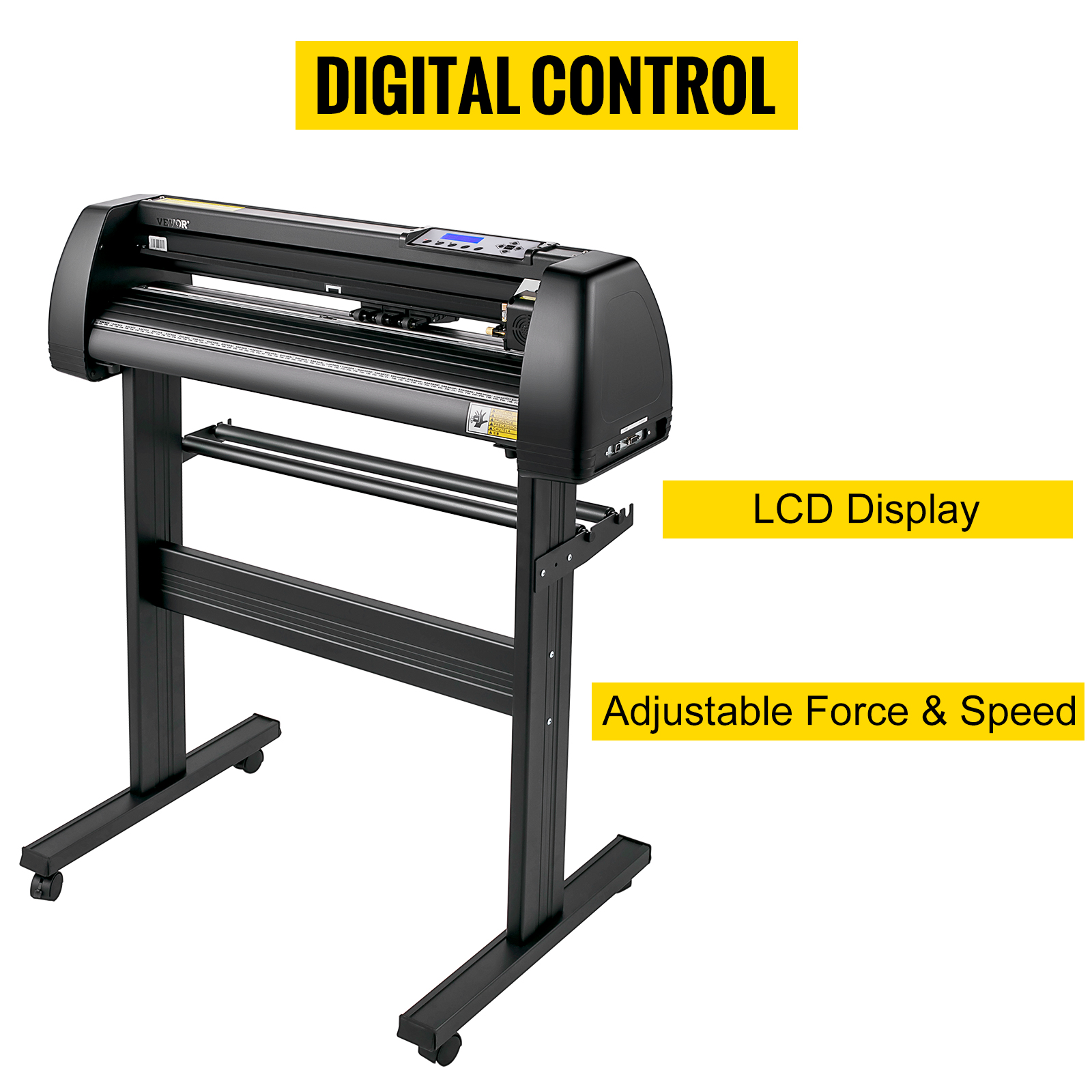 VEVOR Vinyl Cutter Machine, 28inch Vinyl Plotter, LCD Display Plotter ...