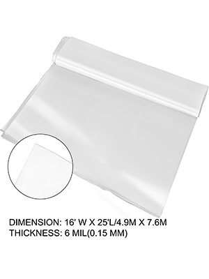 Fólia na skleník 3.6×7.6 m, 0.1524 mm, polyetylén, uv odolná Fólia na skleník 3.6×7.6 m, 0.1524 mm, polyetylén, uv odolná