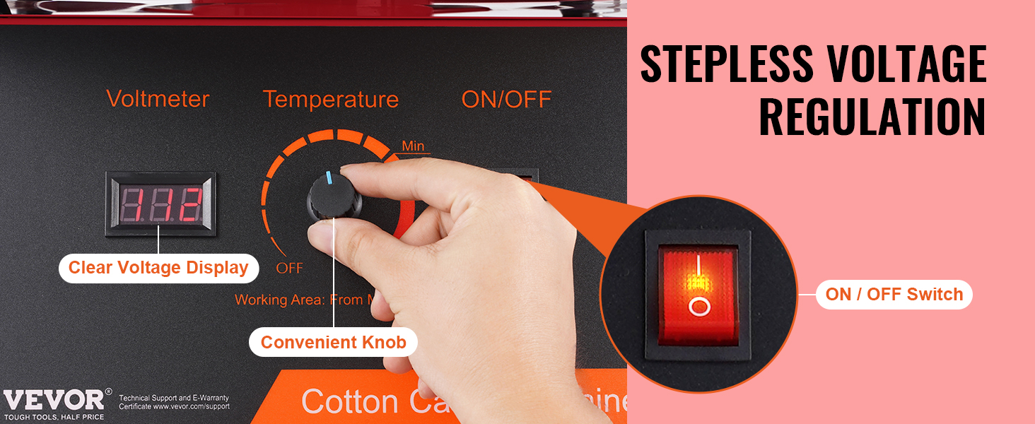 VEVOR Electric Cotton Candy Machine, 1000W Candy Floss Maker