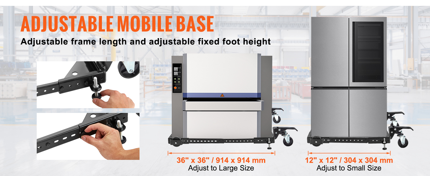 VEVOR Mobile Base, 500 lbs Weight Capacity, Adjustable from 12