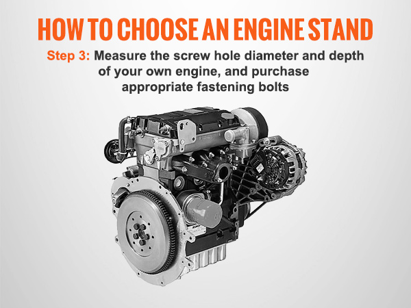 VEVOR Engine Stand, 750 lbs (3/8 Ton) Rotating Engine Motor Stand with ...