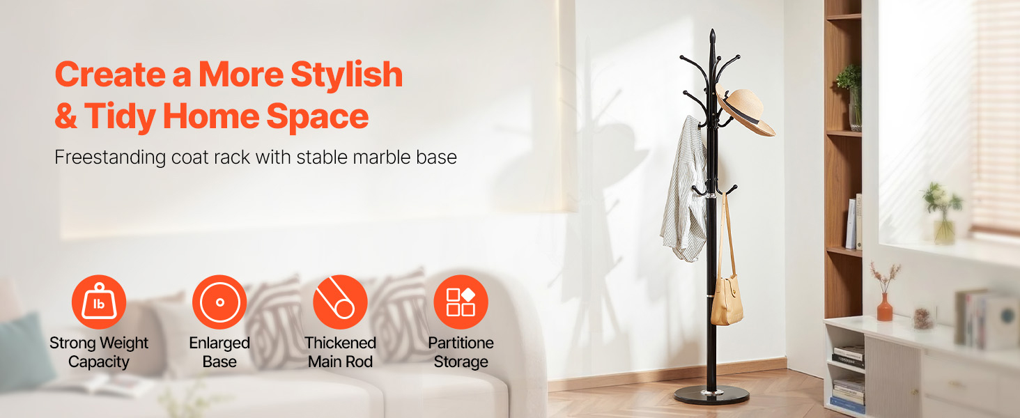 Coat rack holding coats hats and bags