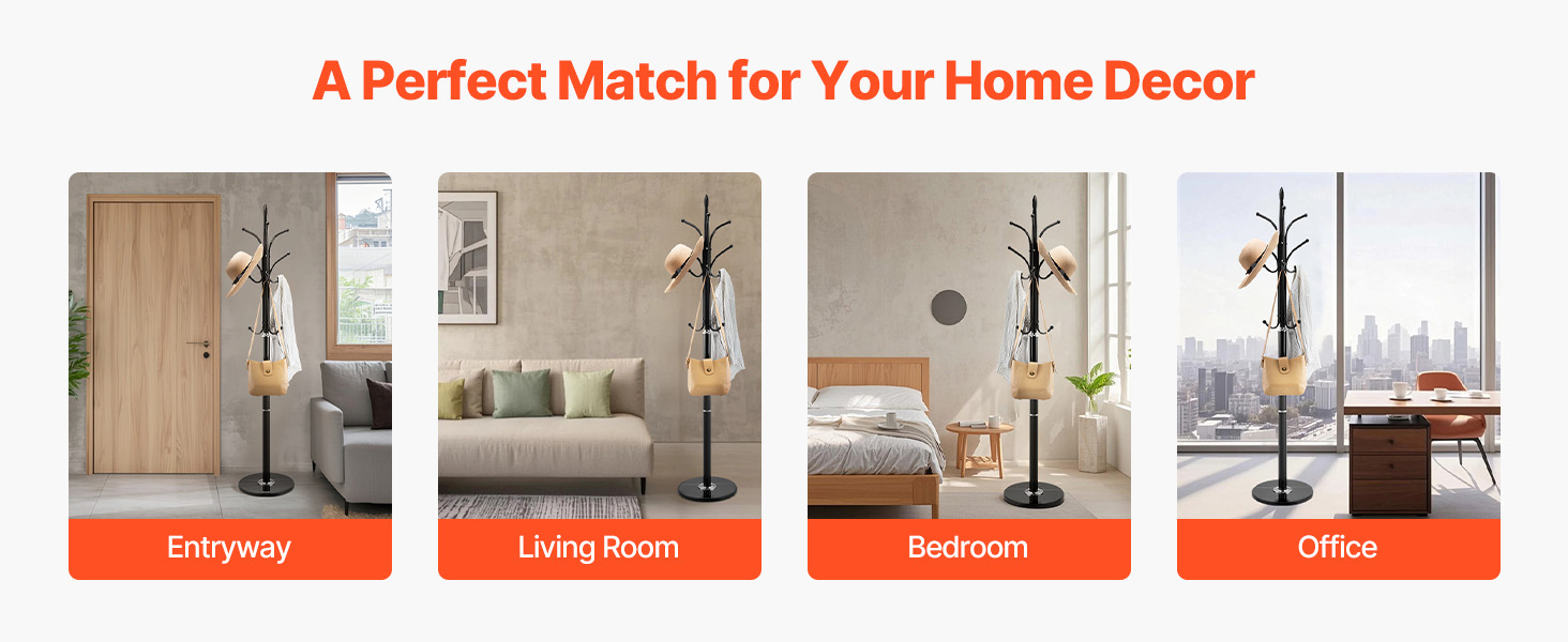 Compact coat rack in small space
