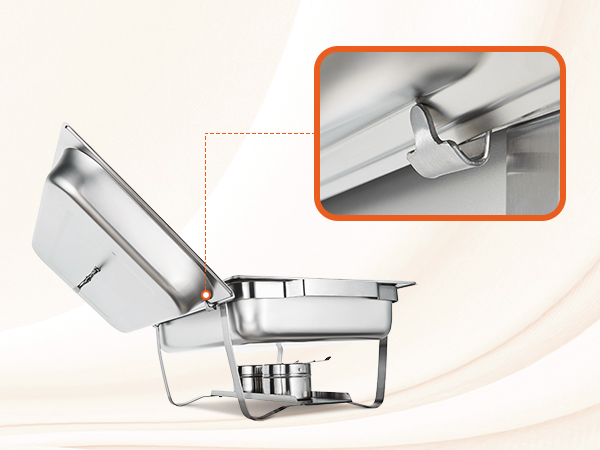 Scaldavivande Kook Per Buffet: Rotondo In Acciaio Inox Con Coperchio In Vetro, 4.5 Qt – Perfetto Per Feste E Cene - 4