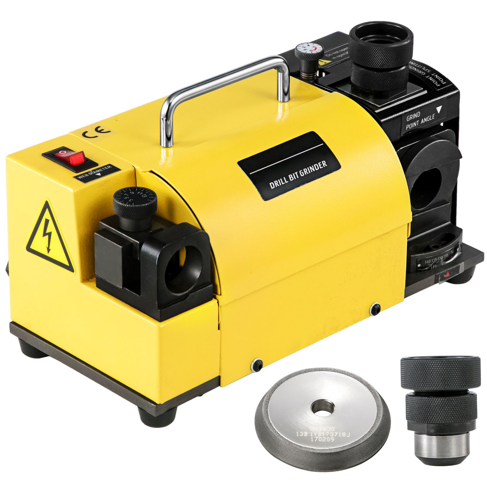 VEVOR Drill Bits Sharpener MR-13B Φ3-Φ13(Φ15) Drill Bits Sharpener and ...
