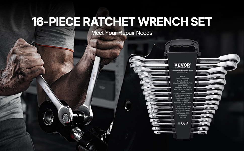 VEVOR Combination Wrench Set 8-Piece Metric 8 mm to 19 mm Review