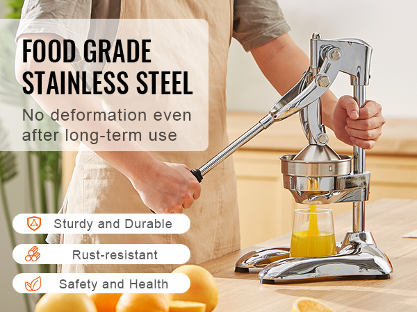 VEVOR Citrus Juice Press, Hand Press Orange Juicer Press, Commercial ...